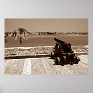 Pôster Canon sobre o sepia 1 da entrada