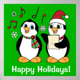 Pôster Cantando Pinguins de Natal