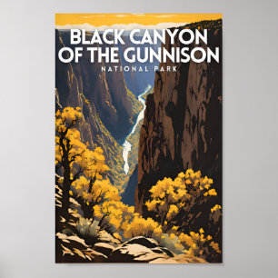 Poster Cantão Negro do Parque Nacional Gunnison