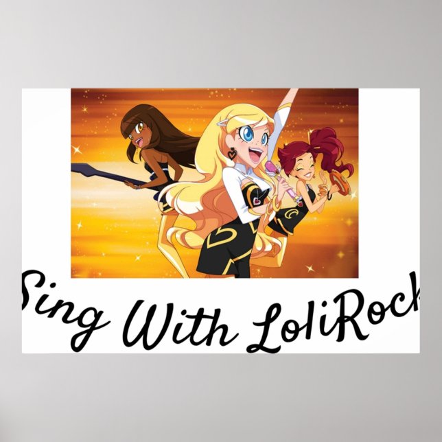Poster Cante com LoliRock (Frente)