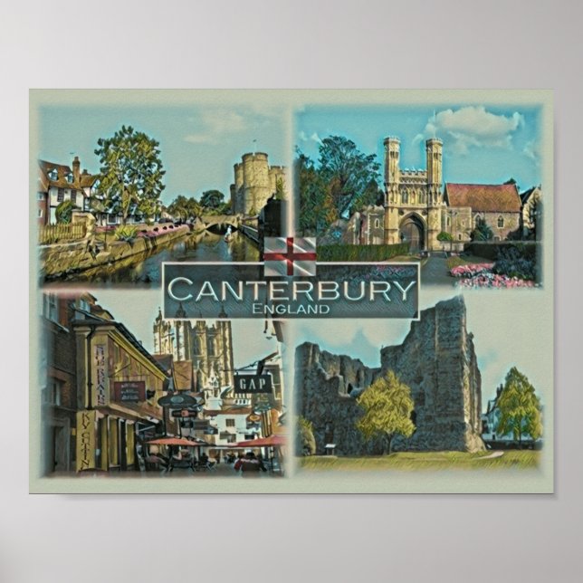 Poster Canterbury - England - Europe - (Frente)