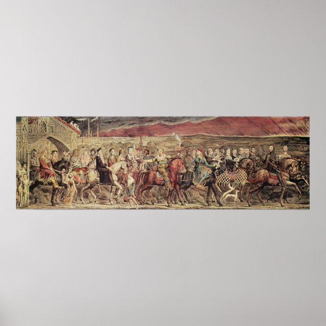 Pôster Canterbury Pilgrims de Chaucer (Frente)