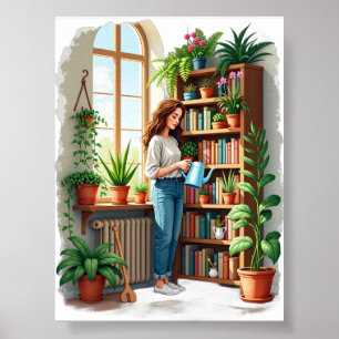 Poster Cantinho de jardinagem da mamãe das plantas - Jard