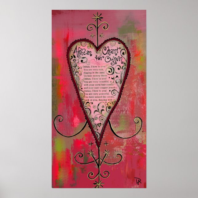 Pôster Canto Africano para Oshun (Frente)