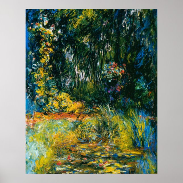 Poster Canto da Bacia das Ninfas - Claude Monet (Frente)