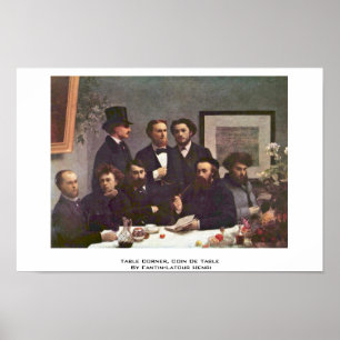 Pôster Canto da mesa, Moeda De Apresentação Fantin-Lato