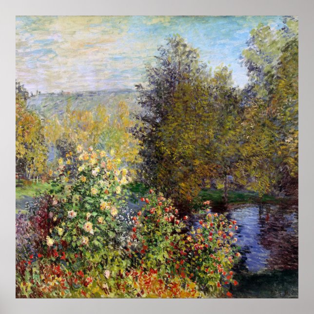 Poster Canto do Jardim de Montgeron - Claude Monet (Frente)