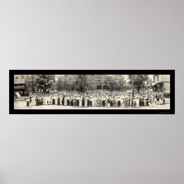 Pôster Canton OH Sunday School Foto 1914 (Frente)