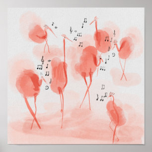 Poster Cantor Flamingos