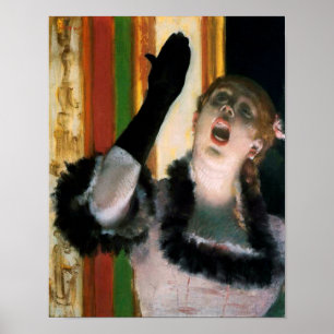 Poster Cantora com uma luva, Edgar Degas