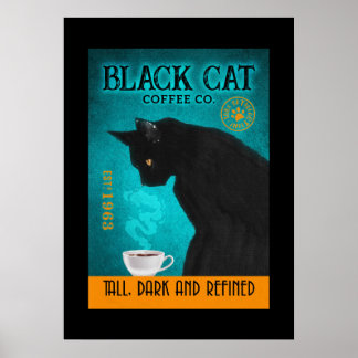 Poster Canvas da Companhia de Café de Gato Negro