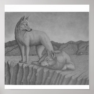 Pôster Canvas de Arte Impressão. Dingos também (guerrilha