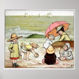 Poster Canvas de Bebês Oceânicas