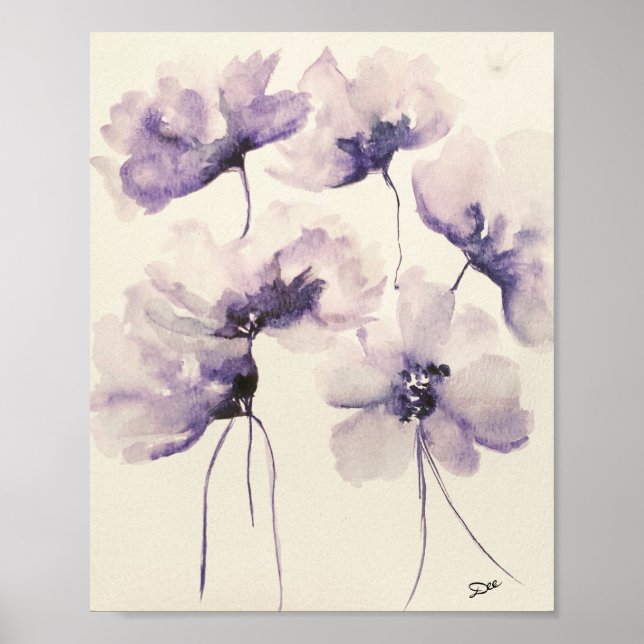 Poster Canvas de Brilhantes Violet Premium 8x10 (Frente)
