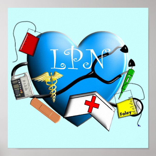 Poster Canvas de enfermeiro prático licenciado ARt Impres (Frente)