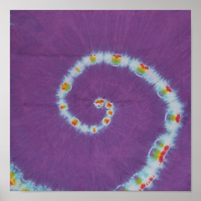 Pôster Canvas de espiral roxa doce (Frente)