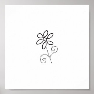 Pôster Canvas de Flor de Simplicidade
