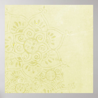 Pôster Canvas de Fundo do Sonho de Vintage Beige