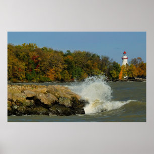 Pôster Canvas do farol de Marblehead