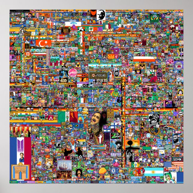 Poster Canvas final r/place (Frente)