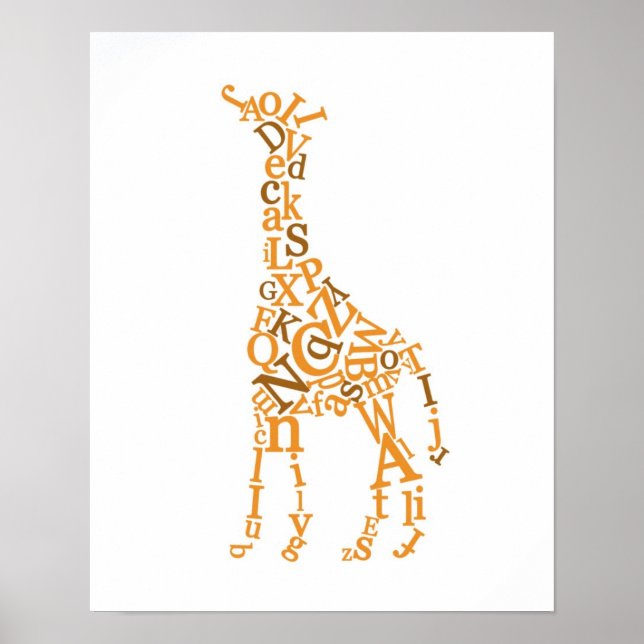 Pôster Canvas Giraffe (Frente)