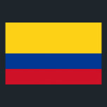 Poster Canvas impressas com bandeira da Colômbia<br><div class="desc">Enorme Canvas Imprime com Bandeira da Colômbia. Este produto é personalizável.</div>