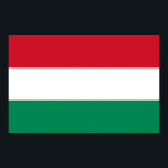 Pôster Canvas impressas com bandeira da Hungria<br><div class="desc">Enorme Canvas Imprime com Bandeira da Hungria. Este produto é personalizável.</div>