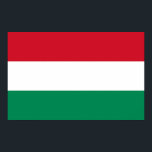 Pôster Canvas impressas com bandeira da Hungria<br><div class="desc">Enorme Canvas Imprime com Bandeira da Hungria. Este produto é personalizável.</div>