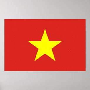 Poster Canvas impressas com sinalizador do Vietnã