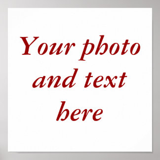 Pôster canvas personalizada de 11"x11"