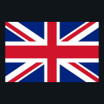 Poster Canvas Print com Flag do Reino Unido<br><div class="desc">Grande Canvas Imprime com Bandeira do Reino Unido. Este produto é personalizável.</div>