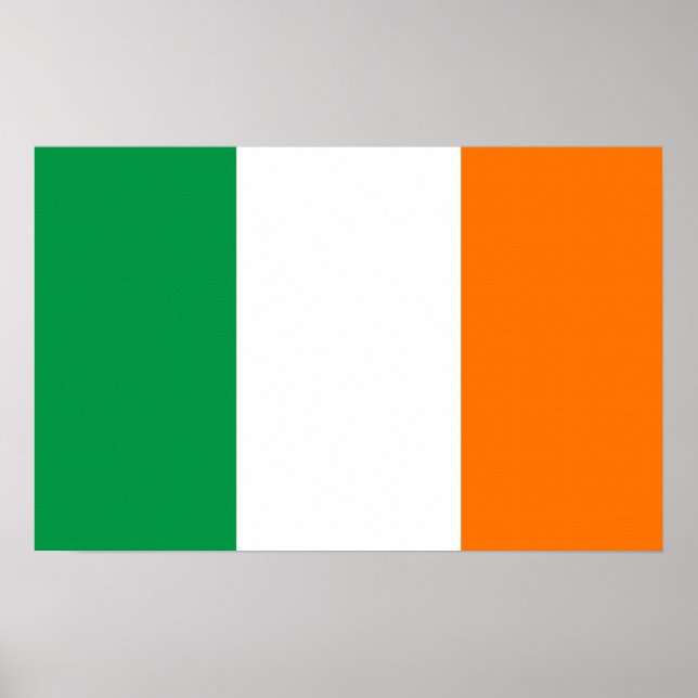 Pôster Canvas Print with Flag of Ireland (Frente)