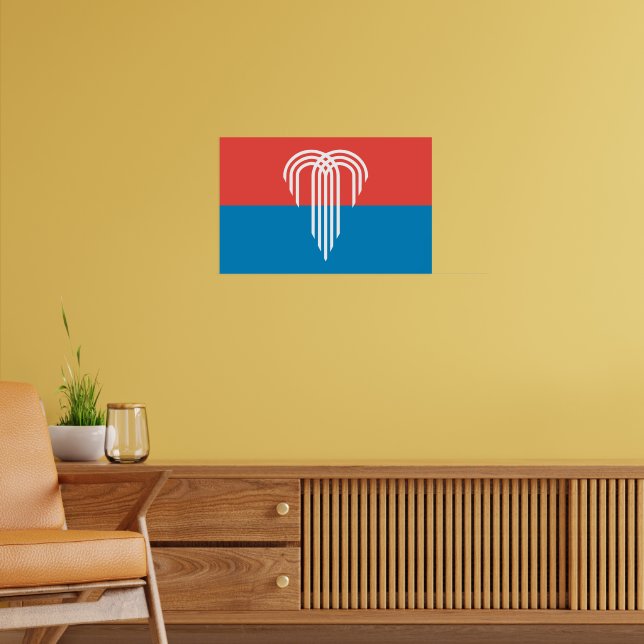 Poster Canvas Print with Flag of Kansas City, Missouri (Sala de Estar 2)