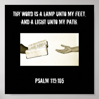 Poster Canvas Psalm 119:105
