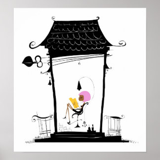 Pôster Canvas Rosa Parisiense