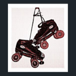 Poster Canvas Skate de Pop de de enforcamento<br><div class="desc">Decoração do Skate de Arte Pop da tela de impressão</div>