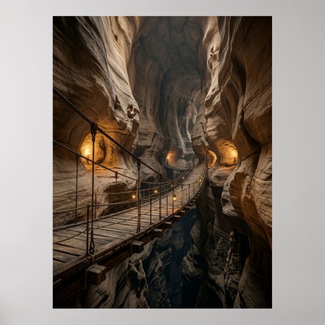 Poster Canyon Bridge Cave Adventure Path (Frente)