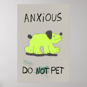 Poster Cão Ansioso Japonês Abstrato Bauhaus Fórmula