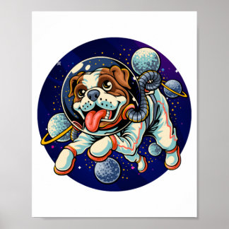 Poster Cão Astronauta, cão espacial