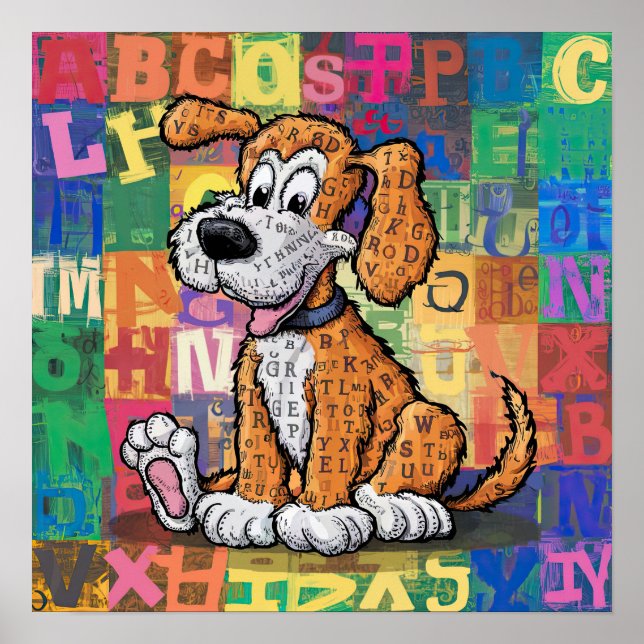 Poster Cão Cartoon (Frente)