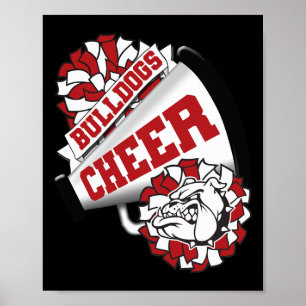 Poster Cão Cheer Ck Para Espírito Escolar Cheerleading