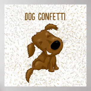 Poster Cão Confetti Shedch Cão
