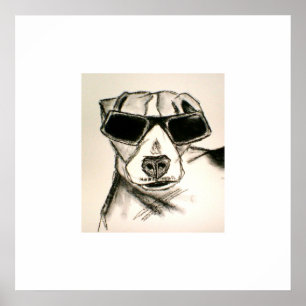 Pôster Cão da rocha