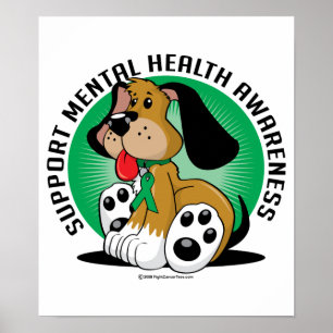 Pôster Cão da saúde mental
