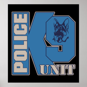 Pôster Cão da unidade da polícia K9