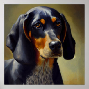 Poster Cão de Conhound Bluetick