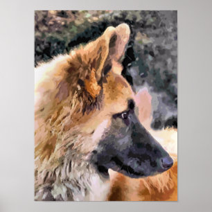 POSTER CÃO DE GERMAN SHEPHERD