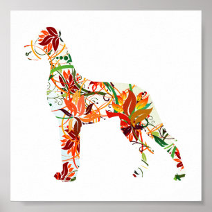 Pôster Cão de grande porte de outono