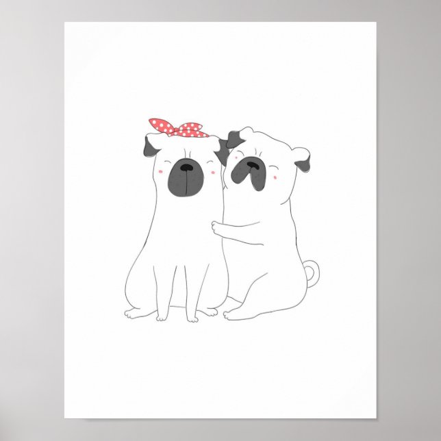 Poster Cão-de-Massa | Presente para o sobrevoo do cão cor (Frente)