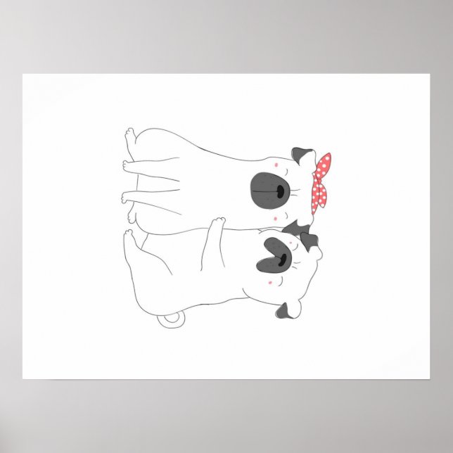 Poster Cão-de-Massa | Presente para o sobrevoo do cão cor (Frente)